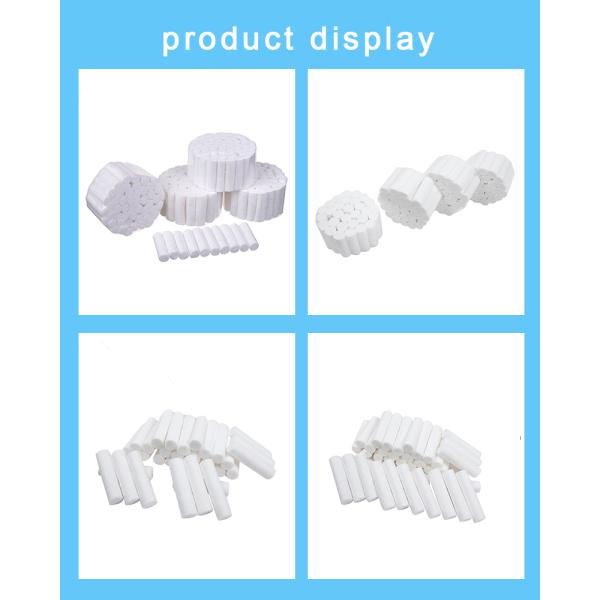 USP Standard 0.8*3.8cm Cotton Wool Roll Dental Disposables