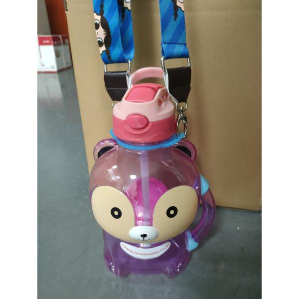 O CE 1500ml caçoa copos plásticos da água com tubo e correia