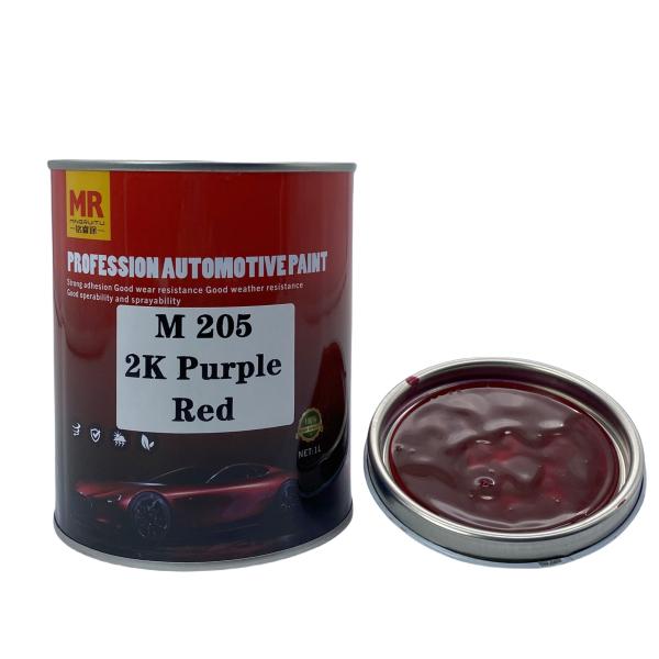 M205 Purple Red 2K Car Paint Products  2K Auto Spray Paint 1L/4L/20L Package