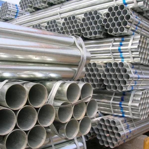 Zinc Coated Pre-Galvanized Round Steel Pipe ASTM A0252 Cold Drawn Welded Galvanized Steel Tube For Construction