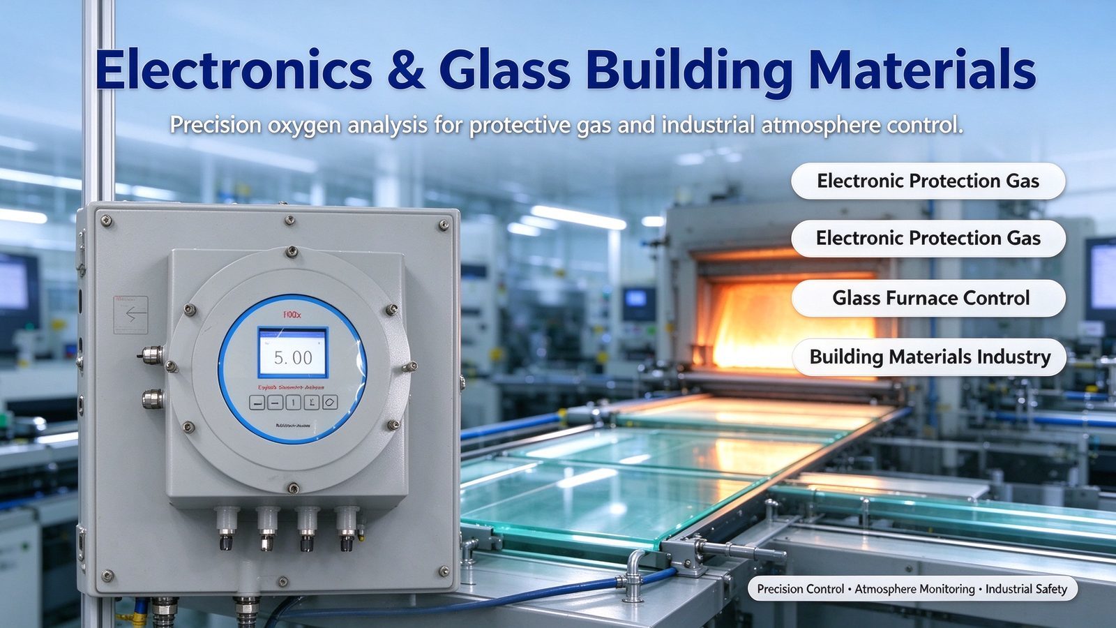 Explosion Proof Oxygen O2 Gas Purity Analyzer Digital LCD Display For Meter Detector EX d IIC T6 Gb