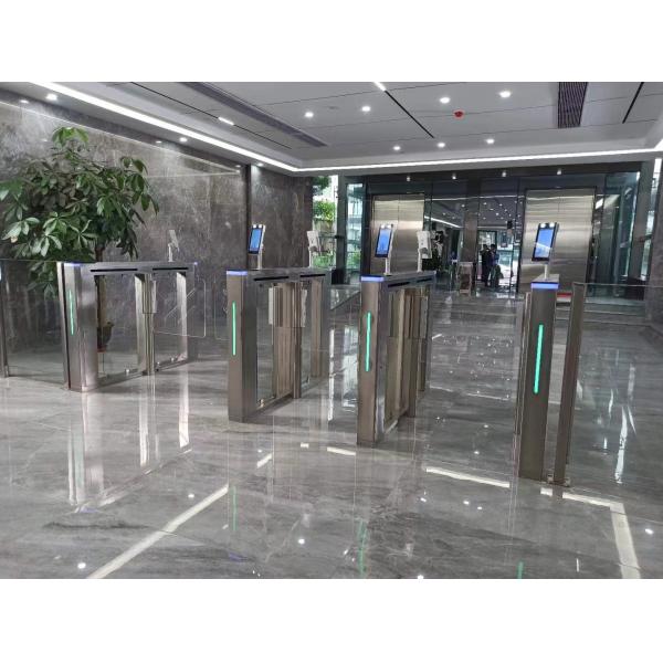 Controle de Acesso Biométrico Automático de Alta Velocidade Flap Portão Turnstile de Segurança para entrada de visitantes
