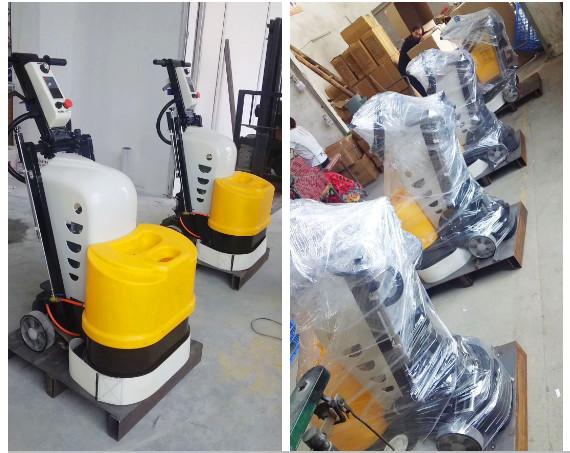 Eficientes triturador de concreto amarelo preto e escrever 3 placas de moagem