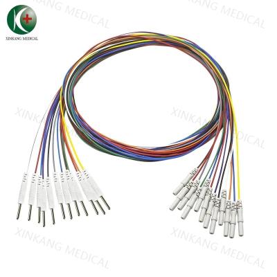 Diameter 10mm EEG Cables International 10-20 System Electrode Placement