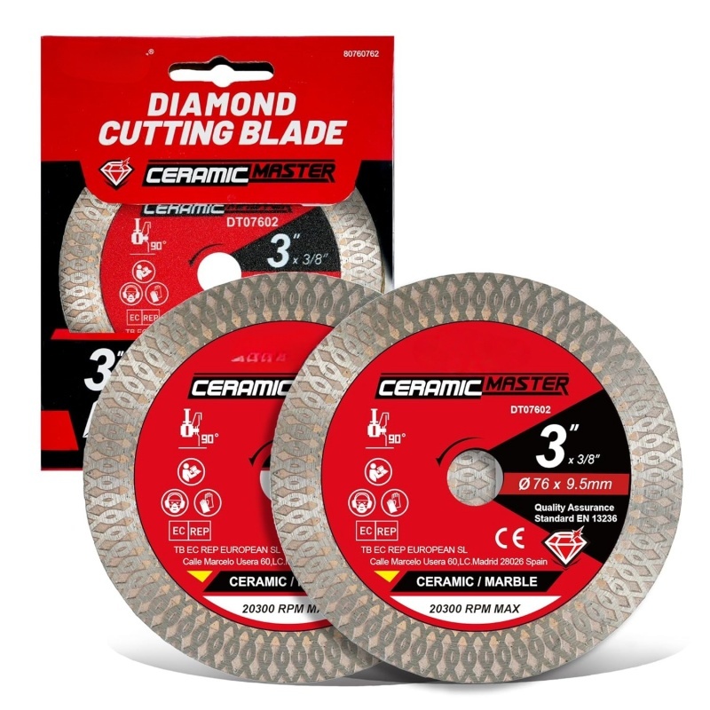 5 Inch Turbo Premium Diamond Blade for Masonry, Wet / Dry Cutting