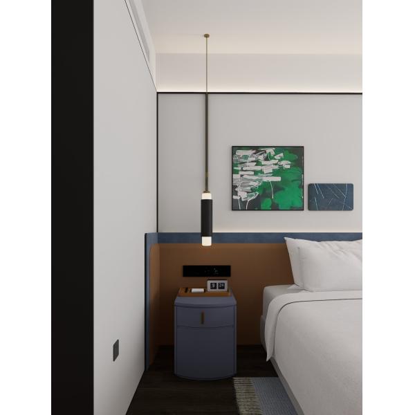 Custom Walnut Wood Finish Hotel Bedroom Furniture King Guest Room Layout Full Set