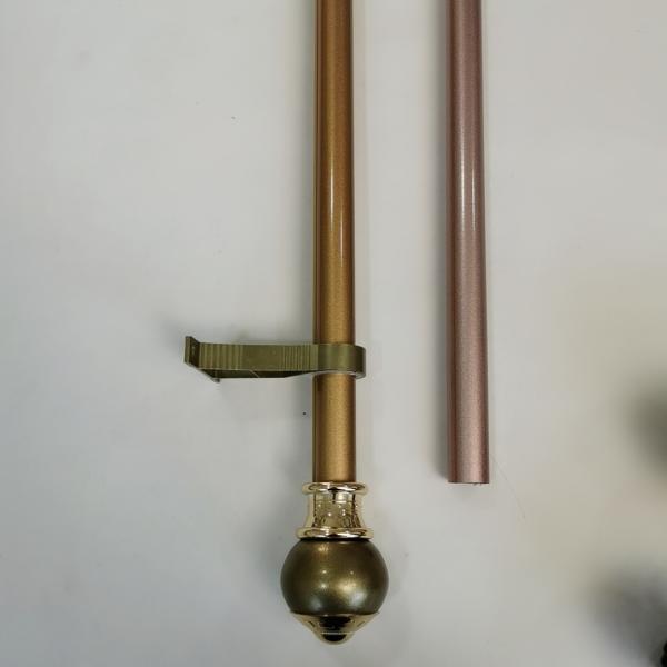 European Style 0.35mm 16mm Steel Pipe Curtain Rods