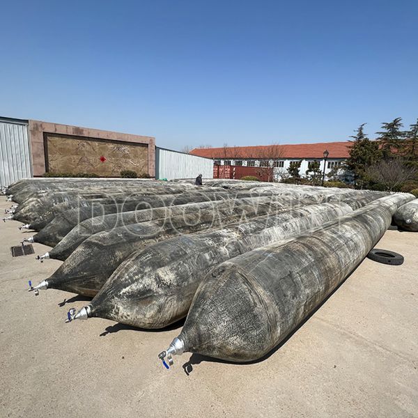 Sacs pneumatiques industriels en caoutchouc pour levage lourd, bouées gonflables personnalisées