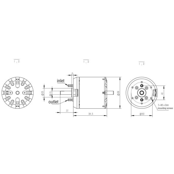 Customize 11HP 14HP 15HP Waterproof Sensored Brushless Motor For Surfboard Jet Board