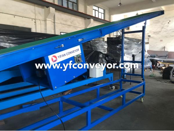 Factory custom Inclined Belt Conveyor System,Adjustable Height Belt Conveyor