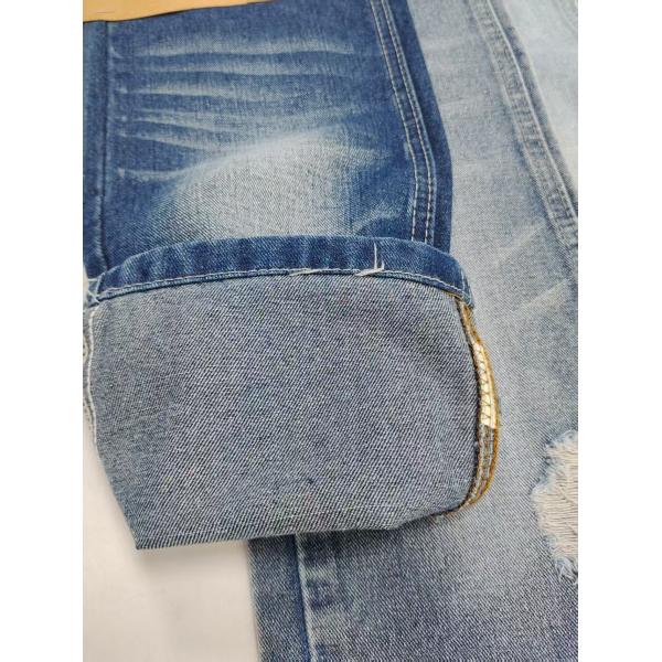 85%Cotton Woven Twill Style Dark Indigo Denim Fabric For Denim Jeans