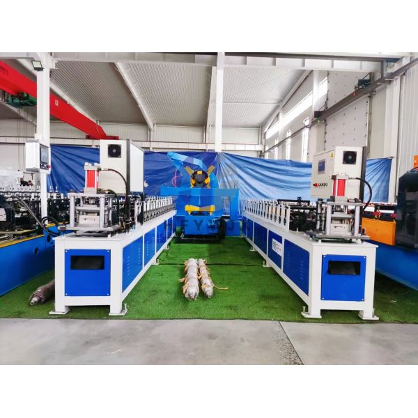 High Speed Automatic Shutter Door Roll Forming Machine With PLC Control System And 16mm Wall Plate