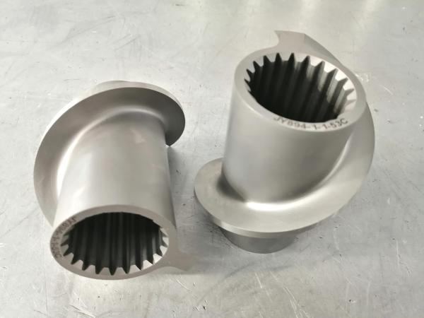 Wear Resistance Aluminium Bronze Twin Screw Extruder Screw Components For Puffed Food