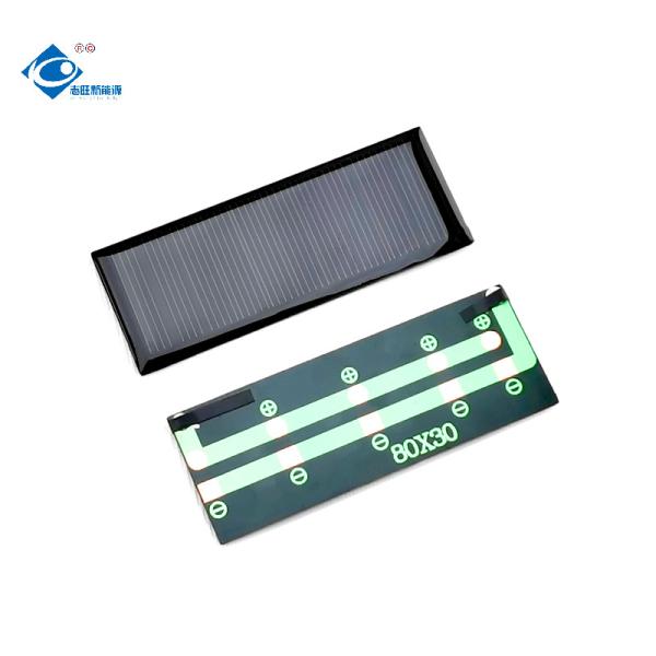 o painel solar ZW-8030-M Mini Mono Solar Panel 84mA 0.4W da cola Epoxy 5V personalizou o carregador do painel solar