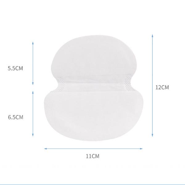 40pcs Ultra-thin Underarm Sweat-absorbing Sticker with Polymer Mint Silver Ion Non-woven Airlaid Paper SAP Pulp PE Film