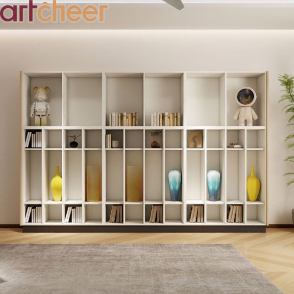 Modern Stylish Living Room Furniture Display Cabinet with Eco-Friendly Material and Adjustable Shelves