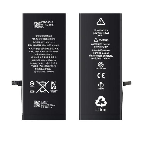 100% Original Iphone 7 Lithium Ion Battery 3.82V 1960 Mah Smartphone Li Ion Battery