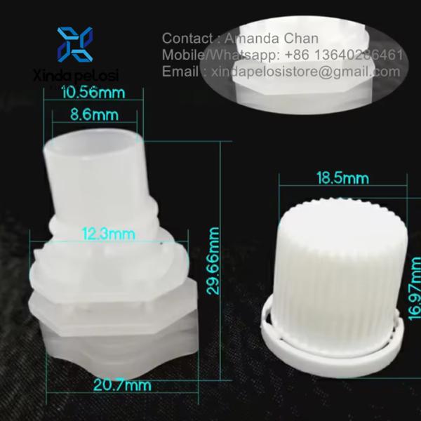 Eco-friendly custom Plastic Pour Spout Com Caps For Food Package Inner Spout em venda