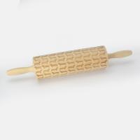 Patrón de estrella Herramientas de horneado de madera sólida Panaderos Roller de masa de madera