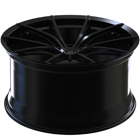 Staggered 21x11 Forged Wheels Silver Black Painted Aluminum 488 GTB Alloy Rims