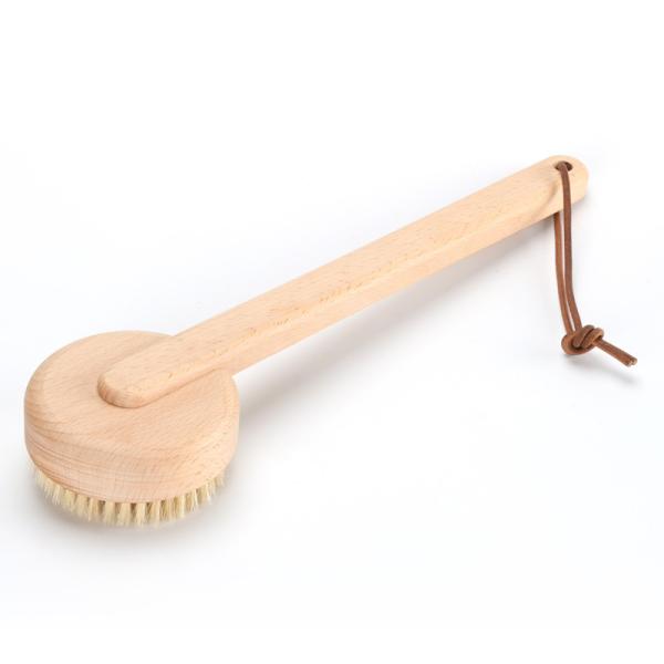 Escova corporal Vegan Redonda Pele natural Seca Massagem Chuveiro Escova para Spa