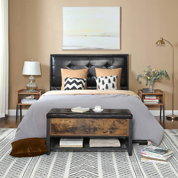 Nightstand Set for Sale, 2 of Nightstands Table, Industrial Bedside Table, ULET188X