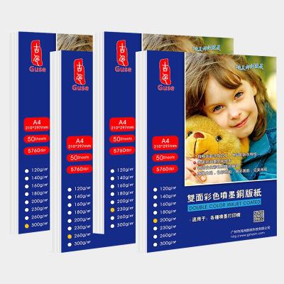 297*420mm A3 Double Side Inkjet Paper Bright White Glossy For Poster