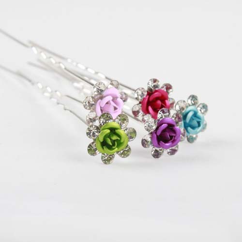 Bridal pearl tiara dish made hairpin U-clip pearl hair accessories fork