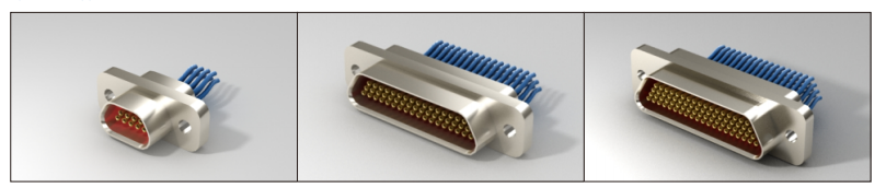 MIL-DTL-83513 Compliant MDM Connector High Density Micro-D Metal Connector with 1.27mm Pitch