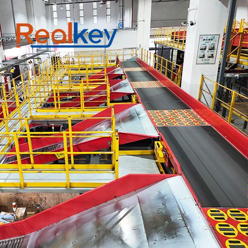 Efficient Rotating Swivel Wheel Sorter Logistics Sorting Machine Compact Structure