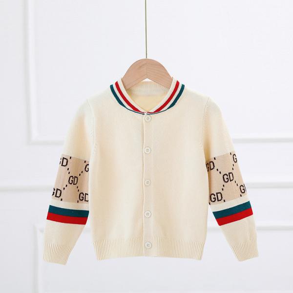 2023 new boys fall winter double viscose cotton sweater cartoon baby children knit Cardigan sweaters