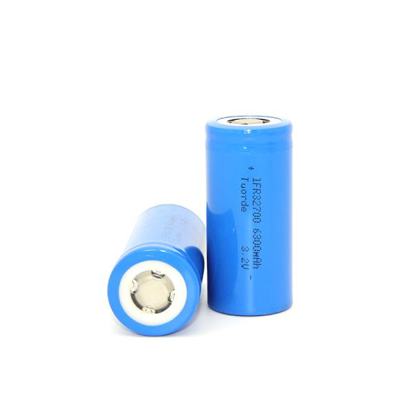 Energy Efficient 32700 Battery Cell , 6300mAh LiFePo4 Battery Cell For Electric Tools