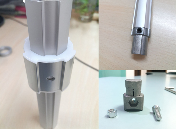 Aluminum Pipe Flexible Tube Pipe Fitting Ebow Connectors for Industial Pipe Rack