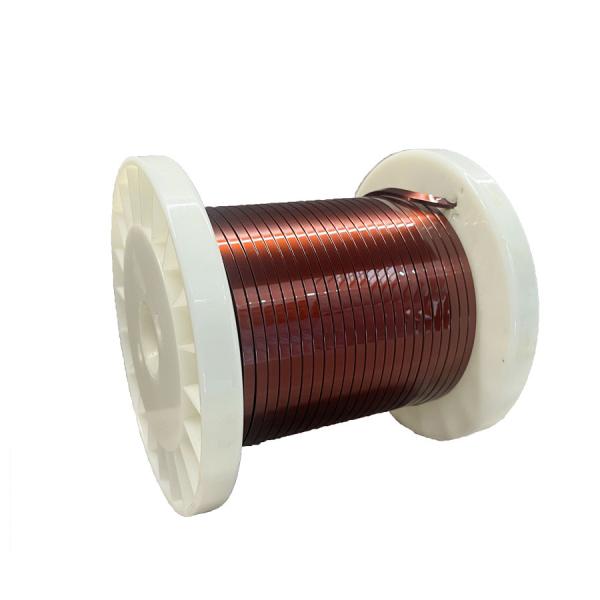 Natural Color Enamelled Copper Rectangular Wire with Solid Conductor Option