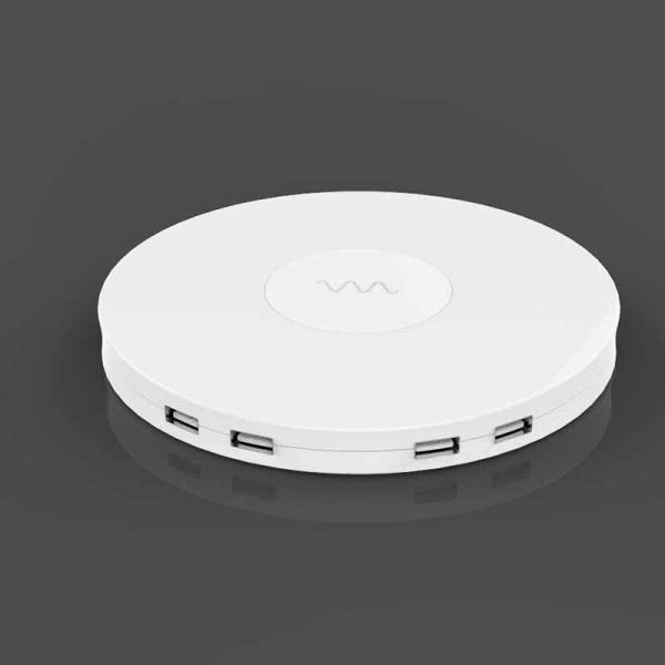 125g Lightweight Wireless Phone Charger Dc24v 2000ma  Input Quick Charge 2.0 Technology