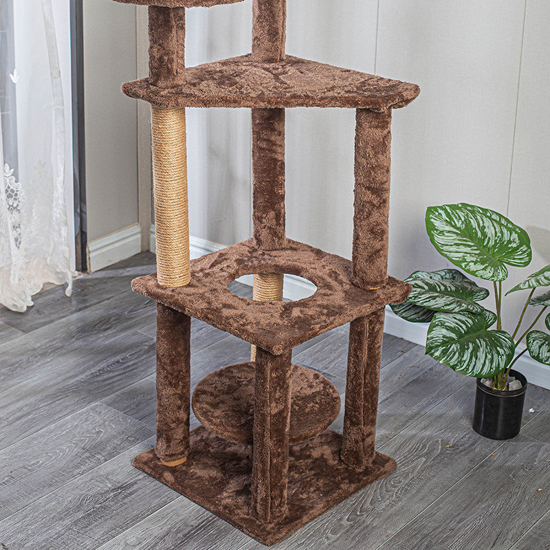Multi Color Sisal Cat Climbing Tower Design 1/2/3 Layers for Customized Requirements
