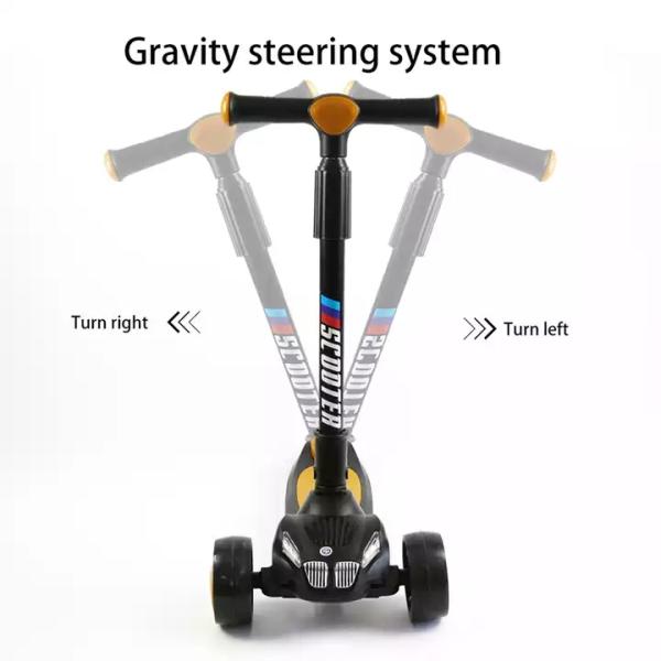 Children Toys Kids Outdoor Entertainment Light Music Three Wheel Scooter