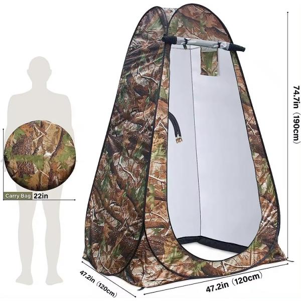 Easy Set Up Round Shape Quick Open Camping Shower Tent Awning for Abarth Car Fitment