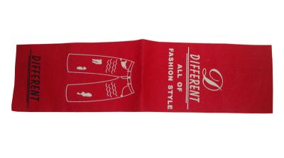 O costume da dobra de centro costura nas etiquetas orla etiquetas tecidas etiquetas costuradas Logo Fabric Labels Printing da etiqueta