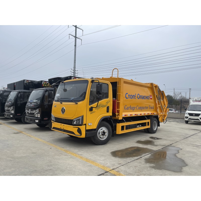 New Shacman 4x2 Transfer Refuse Vehicle Rear Side Loader Swing Arm Hook Lift Hooklift Waste Compactor Garbage Collection Truck