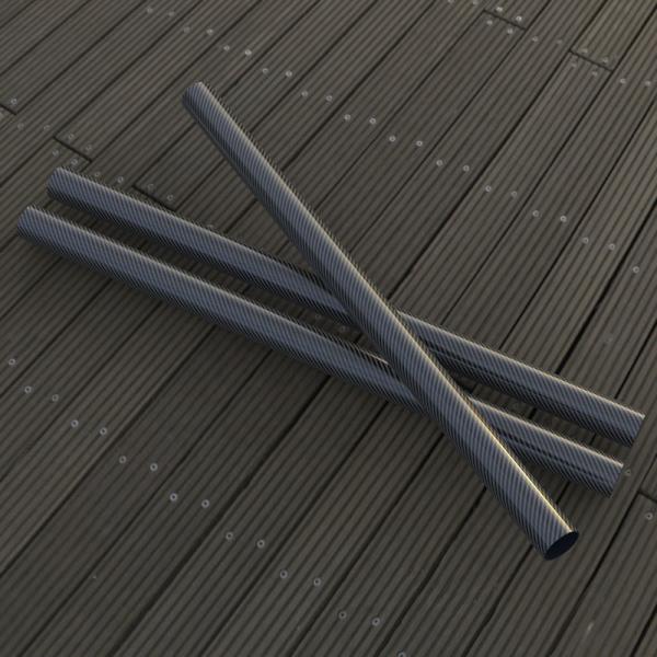 Anti Ultraviolet Radiation Carbon Fiber Tube Roll Wrapped High Strength