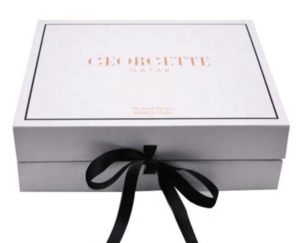 Youfu Gift Storage Box With Lid , 1800gsm 22cm Width Custom Cardboard Packaging Boxes