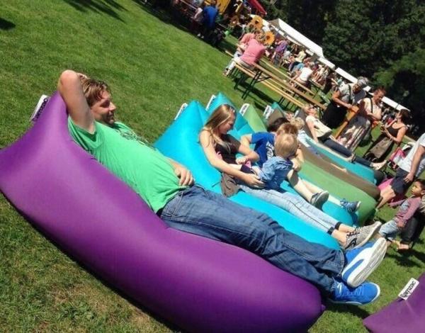 Inflatable Lamzac Hangout, Hot Outdoor Waterproof Nylon Lamzac Hangout Sleeping Bag