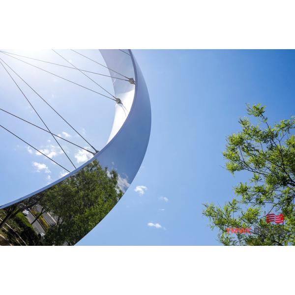Stainless Steel Large Photoelectric Interactive Device for City Park Sculpture Square