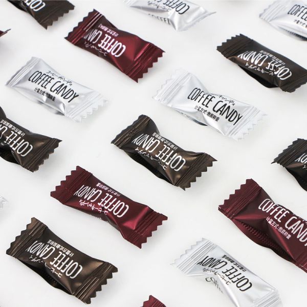 Coffee Candy Wholesale Custom Personal Label Bulk Chewable Pressed Tablets 2.5Kg/Bag Coffee Bean Candy Sweet Taste Multi-Colored