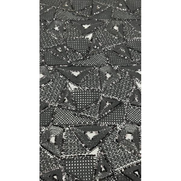 Leafy 3D Floral Lace Fabric Embroidery Fabric Elegant And Breathe Sequin Lace Fabric Luxury Occasion Fabric