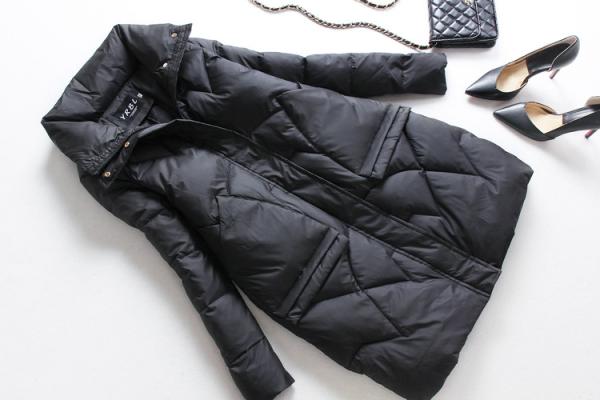 Warm Fashion Long Womens Winter Jackets And Coats Flat Pack With Plastic Bag