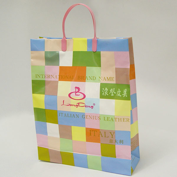 HDPE / LDPE Plastic Handle Bags Reinforced Insulation Environmental Protection