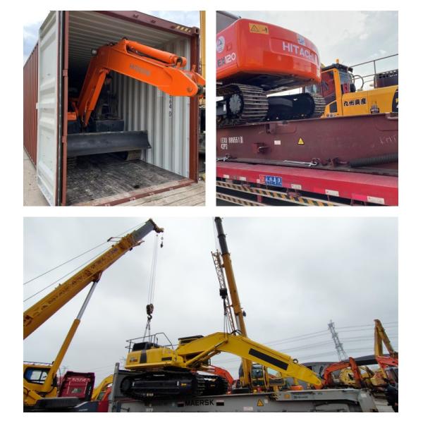 Secondhand Hitachi EX60 Excavator 6 Ton Mini Digger Red For Construction