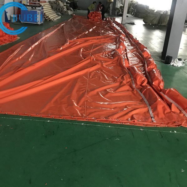 Orange PVC and Rubber Solid Float Oil Containment Boom for Marine Oil Spill Response